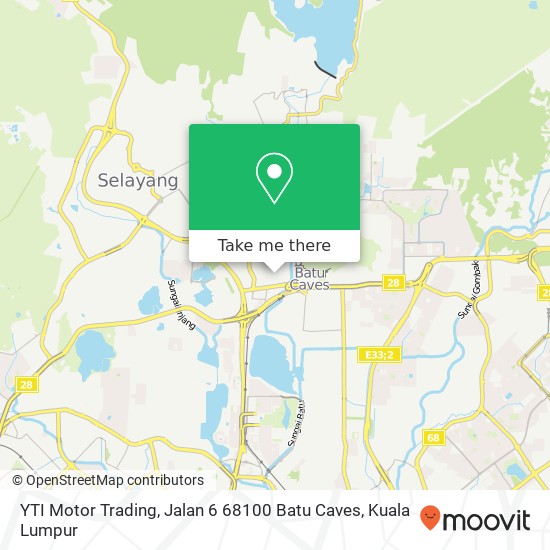 YTI Motor Trading, Jalan 6 68100 Batu Caves map