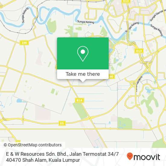 E & W Resources Sdn. Bhd., Jalan Termostat 34 / 7 40470 Shah Alam map