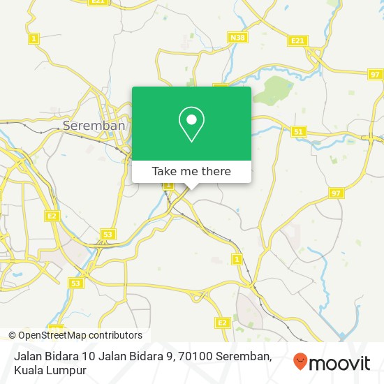 Jalan Bidara 10 Jalan Bidara 9, 70100 Seremban map