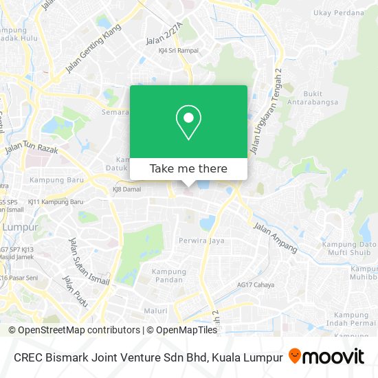 CREC Bismark Joint Venture Sdn Bhd map