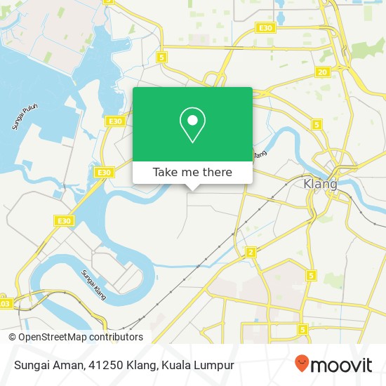 Peta Sungai Aman, 41250 Klang
