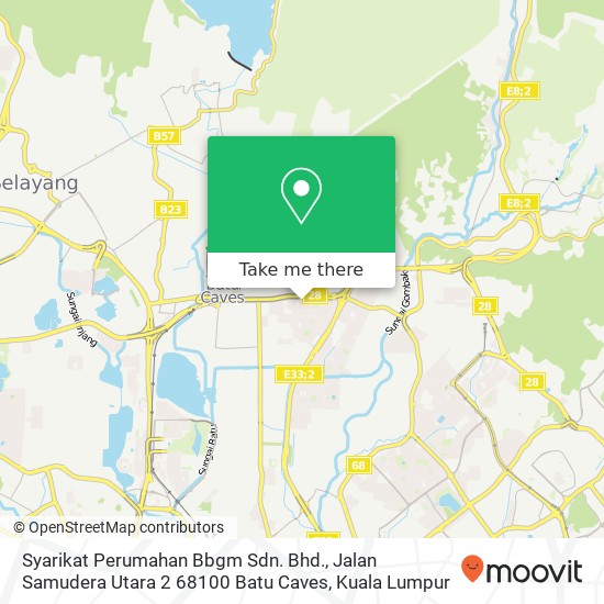Syarikat Perumahan Bbgm Sdn. Bhd., Jalan Samudera Utara 2 68100 Batu Caves map