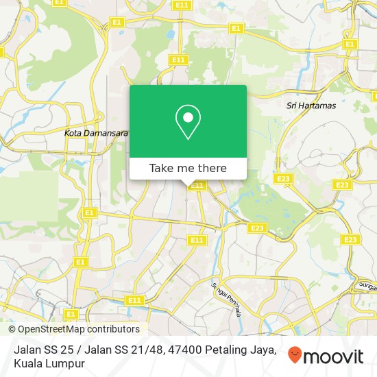 Jalan SS 25 / Jalan SS 21 / 48, 47400 Petaling Jaya map