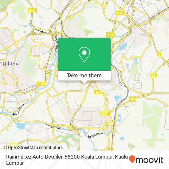Peta Rainmakez Auto Detailer, 58200 Kuala Lumpur