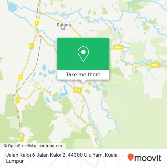 Jalan Kaloi 6 Jalan Kaloi 2, 44300 Ulu Yam map