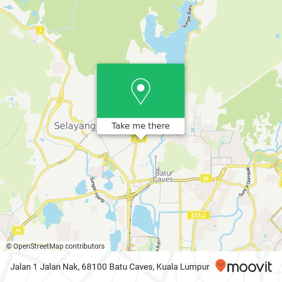 Jalan 1 Jalan Nak, 68100 Batu Caves map