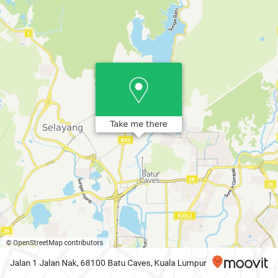 Jalan 1 Jalan Nak, 68100 Batu Caves map