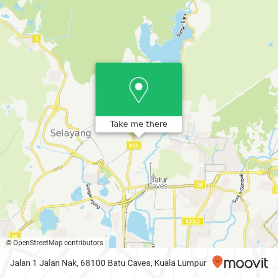 Jalan 1 Jalan Nak, 68100 Batu Caves map