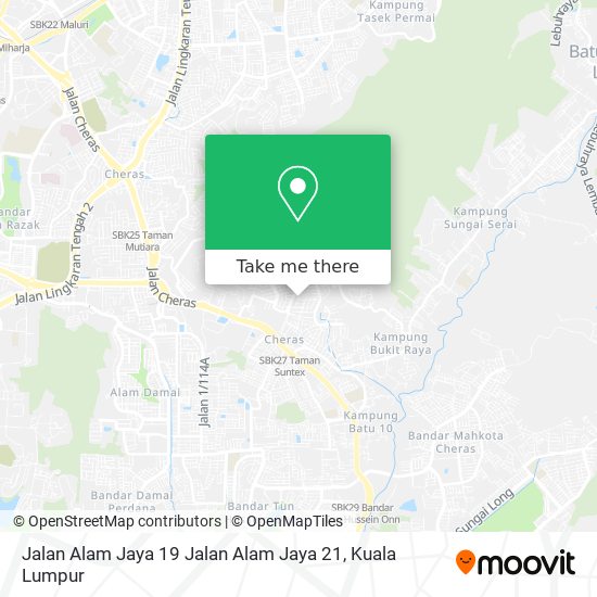 Peta Jalan Alam Jaya 19 Jalan Alam Jaya 21