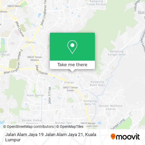 Jalan Alam Jaya 19 Jalan Alam Jaya 21 map