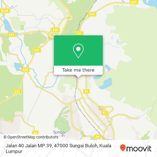 Peta Jalan 40 Jalan MP 39, 47000 Sungai Buloh