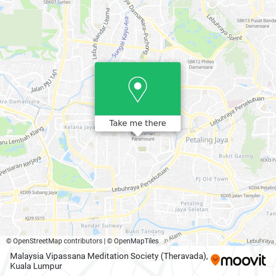 Malaysia Vipassana Meditation Society (Theravada) map