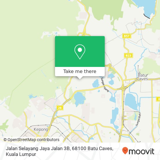 Jalan Selayang Jaya Jalan 3B, 68100 Batu Caves map