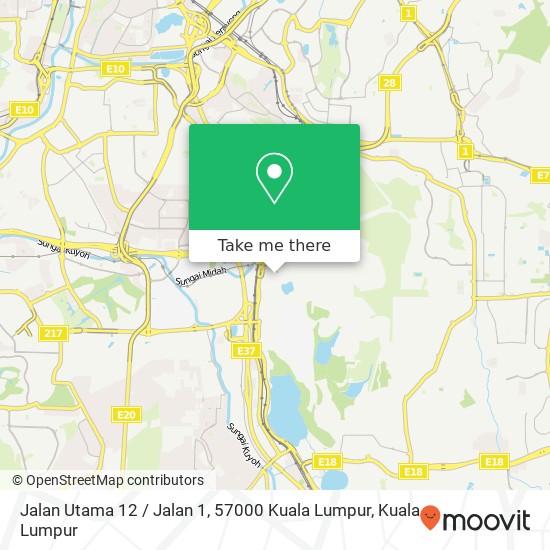 Peta Jalan Utama 12 / Jalan 1, 57000 Kuala Lumpur