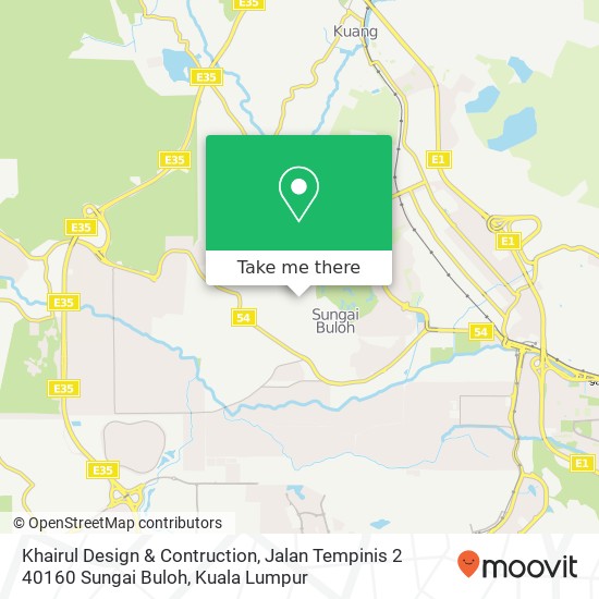Peta Khairul Design & Contruction, Jalan Tempinis 2 40160 Sungai Buloh