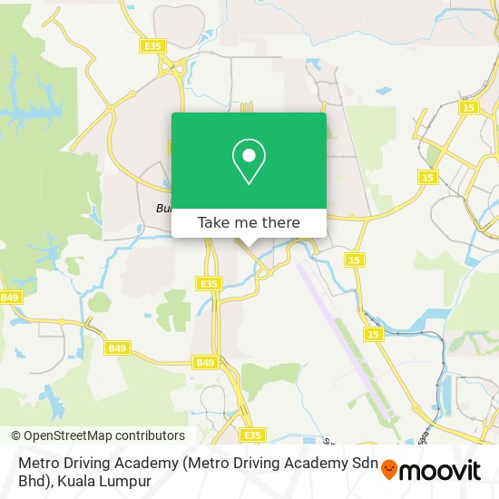 Peta Metro Driving Academy (Metro Driving Academy Sdn Bhd)