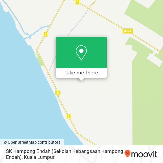 Peta SK Kampong Endah (Sekolah Kebangsaan Kampong Endah), 42700 Morib