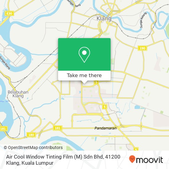 Air Cool Window Tinting Film (M) Sdn Bhd, 41200 Klang map