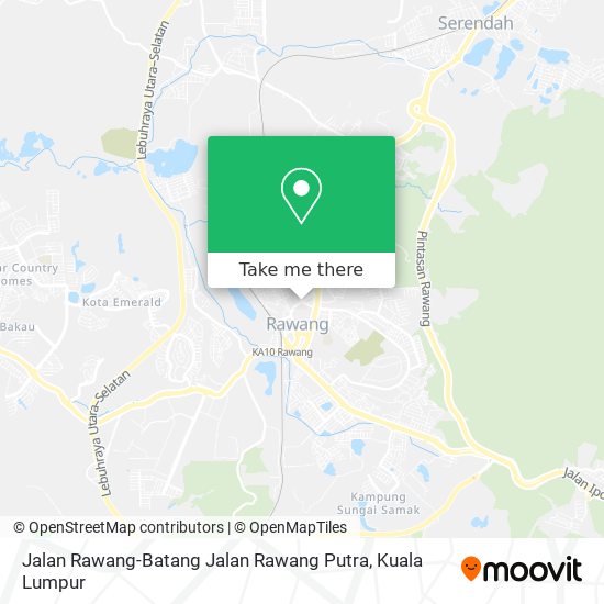 Peta Jalan Rawang-Batang Jalan Rawang Putra