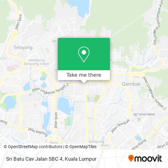 Sri Batu Cav Jalan SBC 4 map