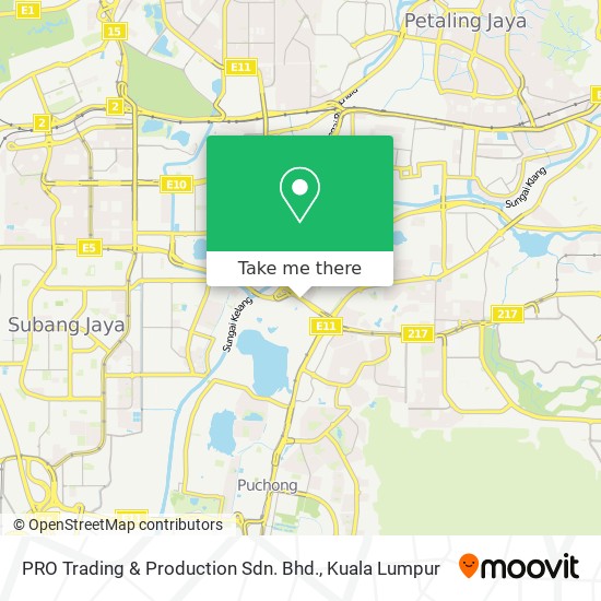 PRO Trading & Production Sdn. Bhd. map