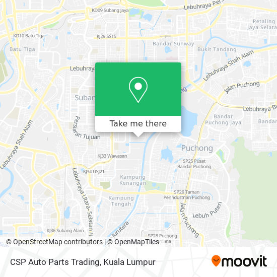 CSP Auto Parts Trading map