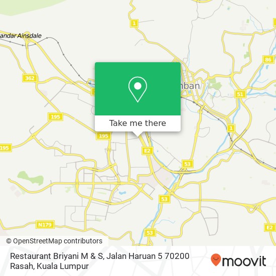 Restaurant Briyani M & S, Jalan Haruan 5 70200 Rasah map