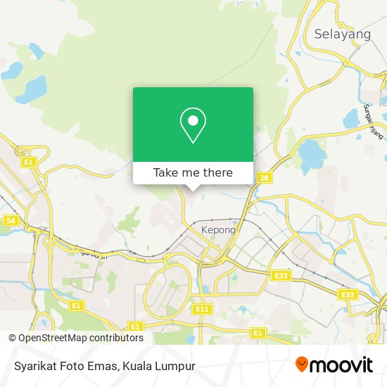 Syarikat Foto Emas map