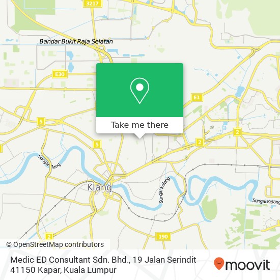 Medic ED Consultant Sdn. Bhd., 19 Jalan Serindit 41150 Kapar map