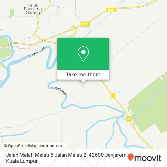 Peta Jalan Melati Melati 5 Jalan Melati 2, 42600 Jenjarom