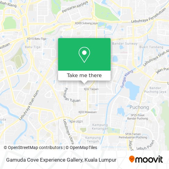 Gamuda Cove Experience Gallery map