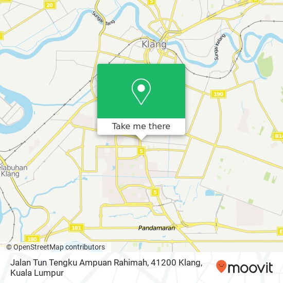 Jalan Tun Tengku Ampuan Rahimah, 41200 Klang map