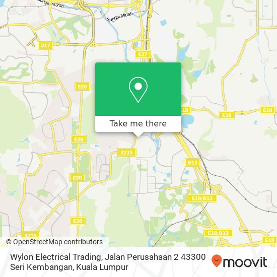 Peta Wylon Electrical Trading, Jalan Perusahaan 2 43300 Seri Kembangan
