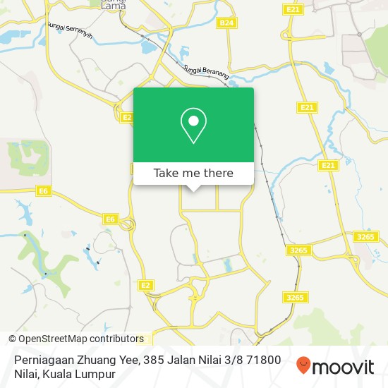 Peta Perniagaan Zhuang Yee, 385 Jalan Nilai 3 / 8 71800 Nilai