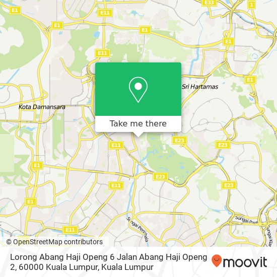 Peta Lorong Abang Haji Openg 6 Jalan Abang Haji Openg 2, 60000 Kuala Lumpur