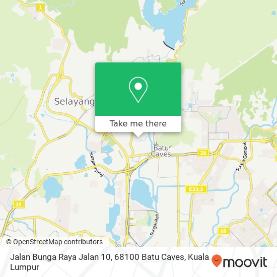 Jalan Bunga Raya Jalan 10, 68100 Batu Caves map