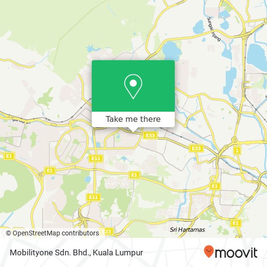 Mobilityone Sdn. Bhd. map