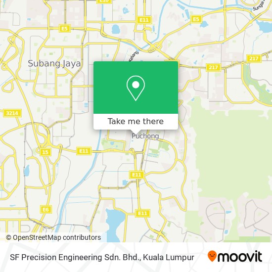 SF Precision Engineering Sdn. Bhd. map