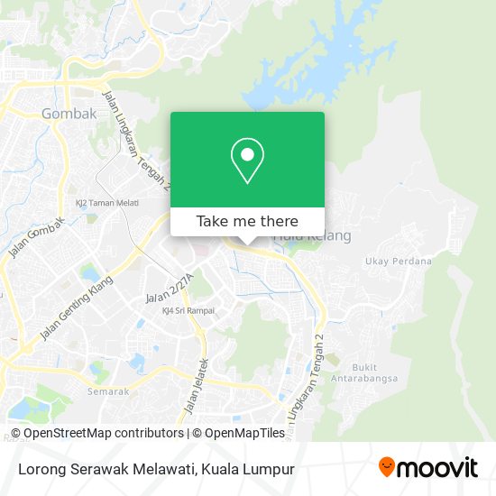 Peta Lorong Serawak Melawati