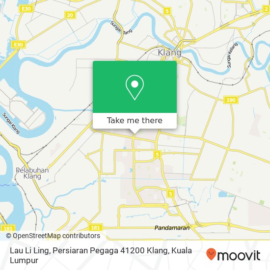 Lau Li Ling, Persiaran Pegaga 41200 Klang map