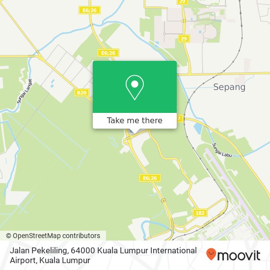 Jalan Pekeliling, 64000 Kuala Lumpur International Airport map