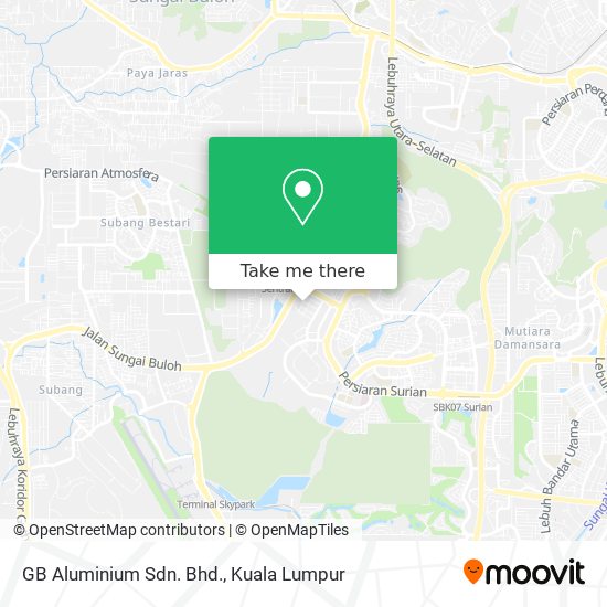 GB Aluminium Sdn. Bhd. map