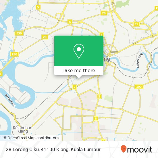 28 Lorong Ciku, 41100 Klang map