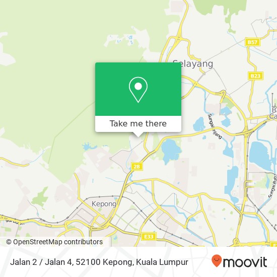 Jalan 2 / Jalan 4, 52100 Kepong map