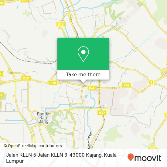 Jalan KLLN 5 Jalan KLLN 3, 43000 Kajang map