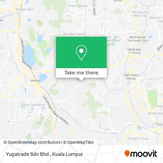 Yugatrade Sdn Bhd. map