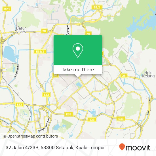 32 Jalan 4/23B, 53300 Setapak map