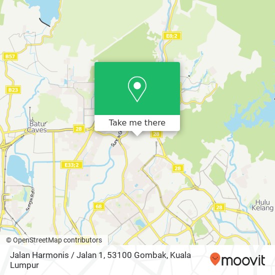 Jalan Harmonis / Jalan 1, 53100 Gombak map