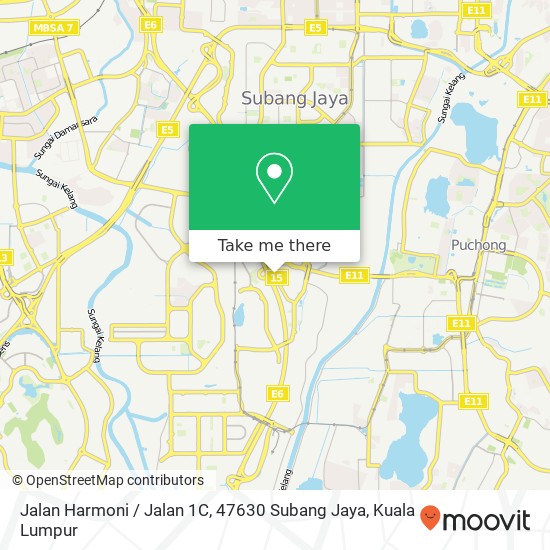 Jalan Harmoni / Jalan 1C, 47630 Subang Jaya map