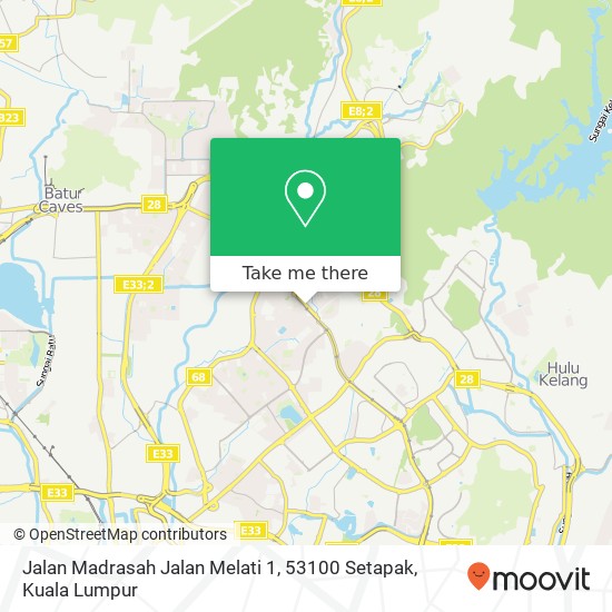 Jalan Madrasah Jalan Melati 1, 53100 Setapak map